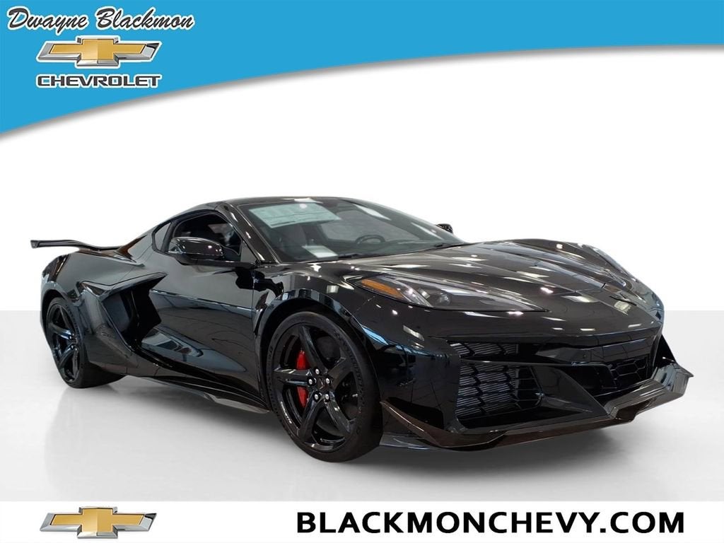 2026 Chevrolet Corvette Z06 3LZ in Black — front three-quarter view