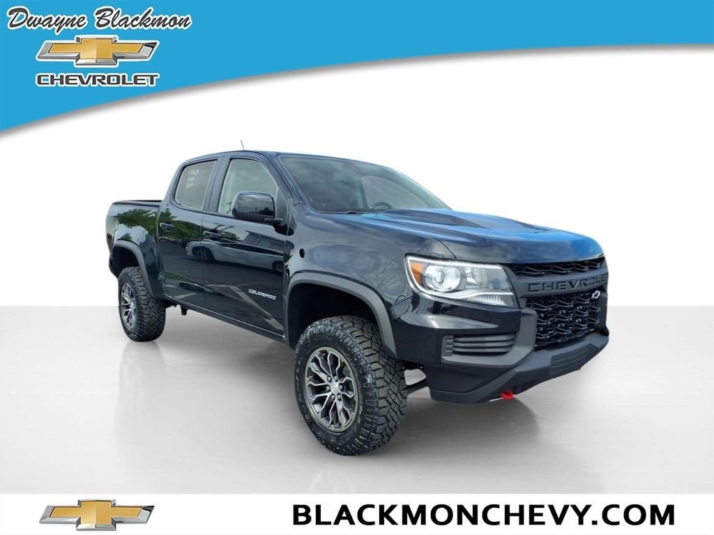 2022 Chevrolet Colorado ZR2 in Black — front three-quarter view