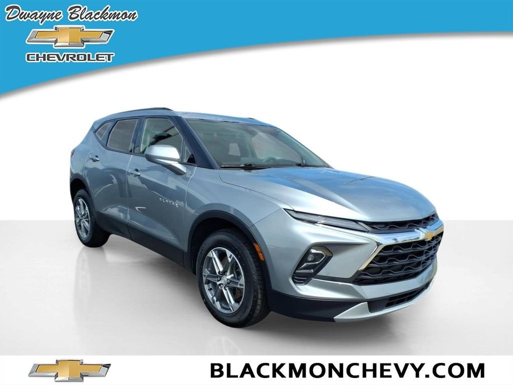 2024 Chevrolet Blazer 2LT in Sterling Gray Metallic — front three-quarter view