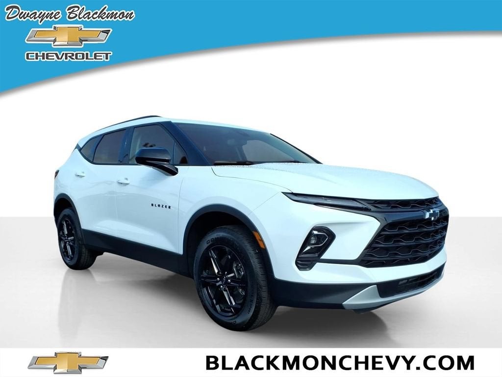 2026 Chevrolet Blazer 2LT in Summit White — front three-quarter view