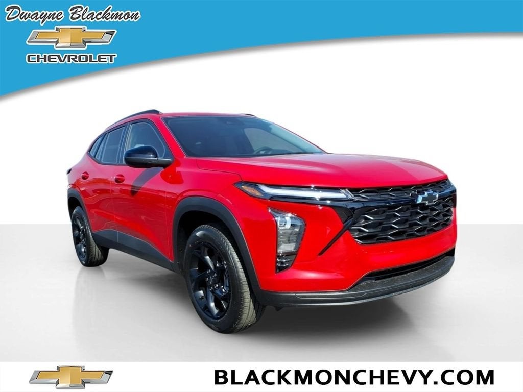2026 Chevrolet Trax LT in Apex Red — front three-quarter view