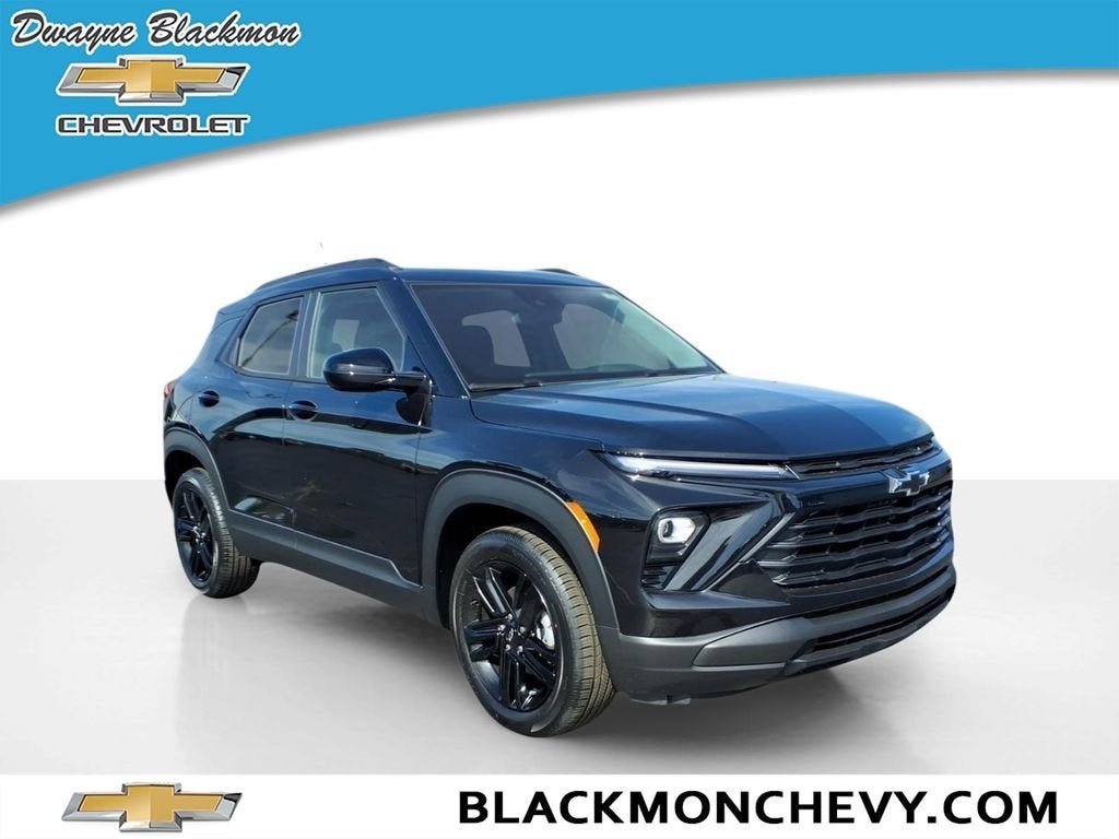 2026 Chevrolet Trailblazer LT in Mosaic Black Metallic — front three-quarter view